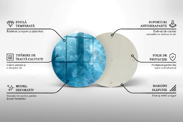 Üveg vágódeszka Nyílt víz