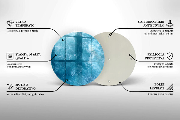 Üveg vágódeszka Nyílt víz