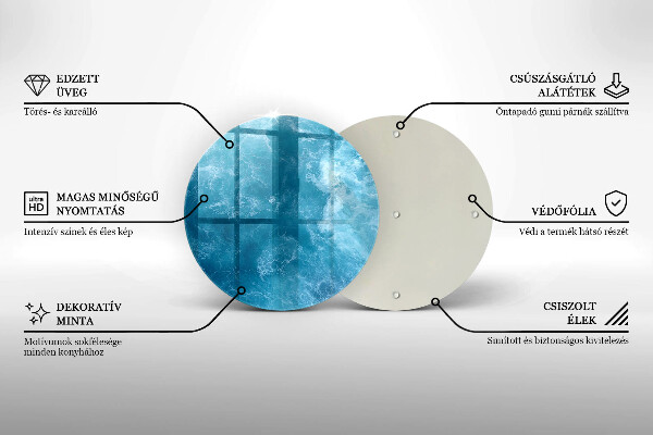 Üveg vágódeszka Nyílt víz