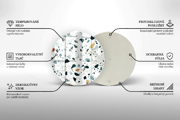 Üveg vágódeszka Könnyű kőedény