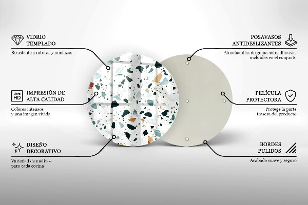 Üveg vágódeszka Könnyű kőedény