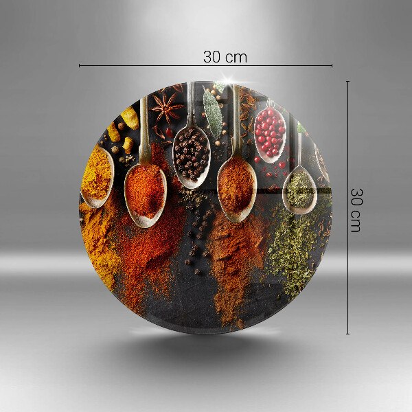 Üveg vágódeszka Fűszeres kanalak