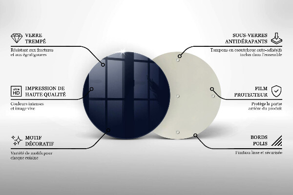 Üveg vágódeszka sötétkék