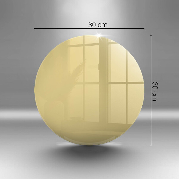 Üveg vágódeszka Sárga