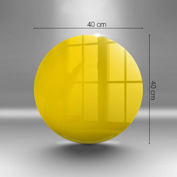 Üveg vágódeszka Sárga