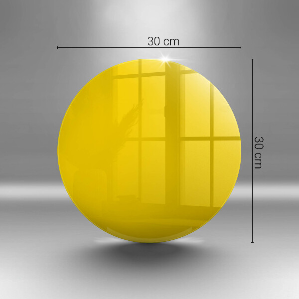 Üveg vágódeszka Sárga