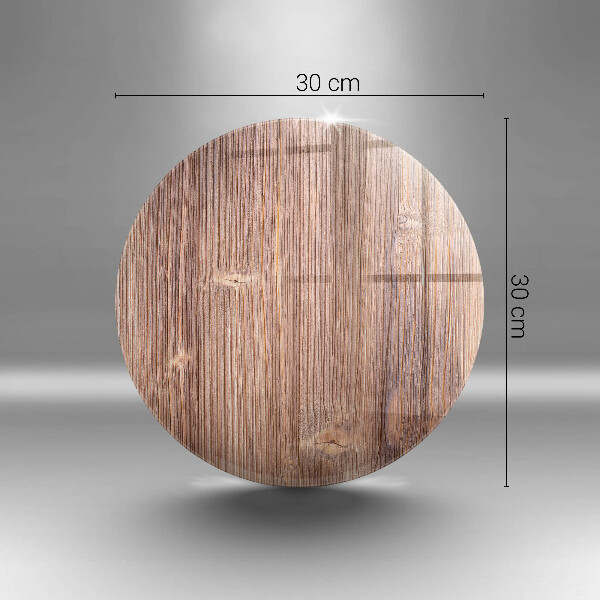 Üveg vágódeszka Természetes fa