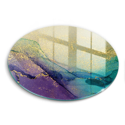 Üveg vágódeszka Háttér arany