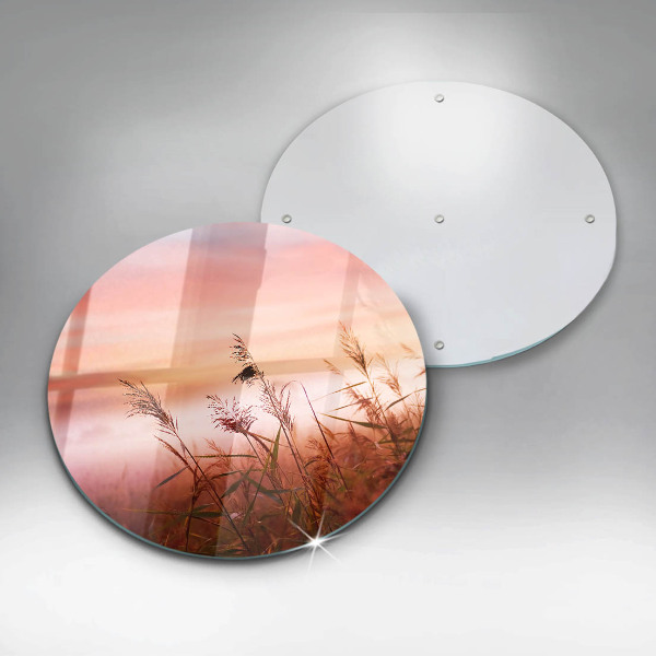 Üveg vágódeszka Táj a füves mezők