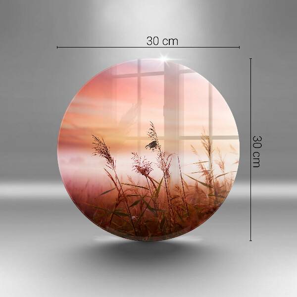 Üveg vágódeszka Táj a füves mezők