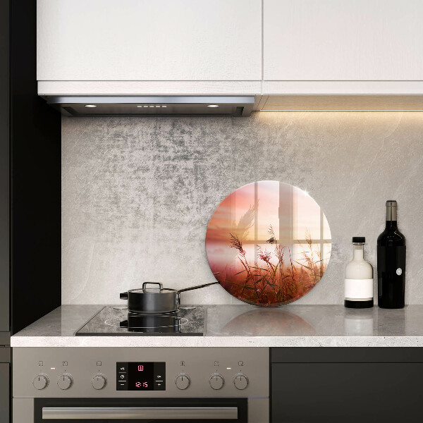 Üveg vágódeszka Táj a füves mezők