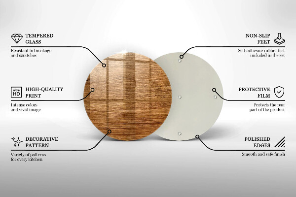 Üveg vágódeszka Fa tábla textúra