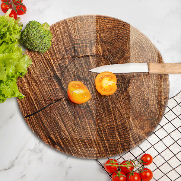 Üveg vágódeszka Fa szerkezet