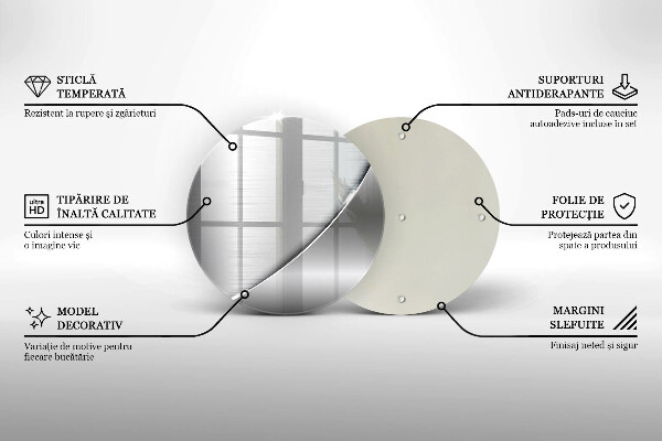 Üveg vágódeszka Fém formák