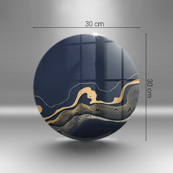Üveg vágódeszka Absztrakt arany vonalak