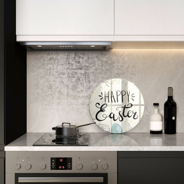 Üveg vágódeszka Happy Easter