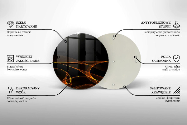 Üveg vágódeszka Absztrakt vonalak