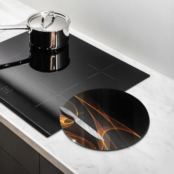 Üveg vágódeszka Absztrakt vonalak