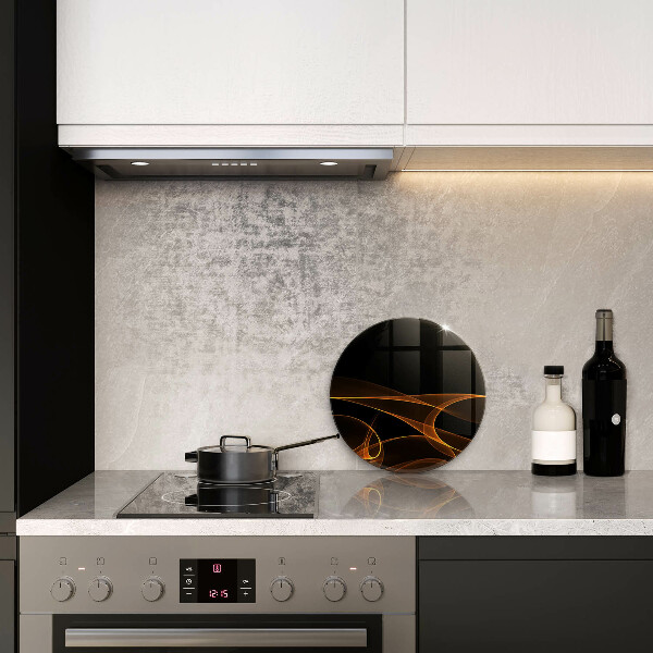 Üveg vágódeszka Absztrakt vonalak