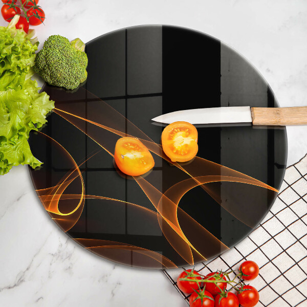 Üveg vágódeszka Absztrakt vonalak