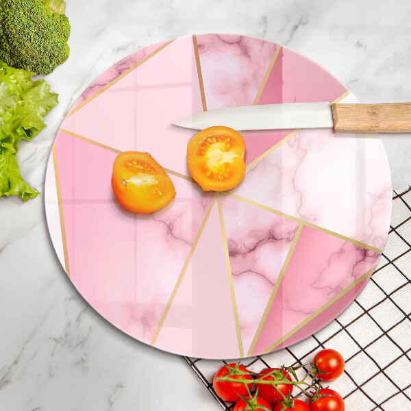 Üveg vágódeszka Geometrikus márvány
