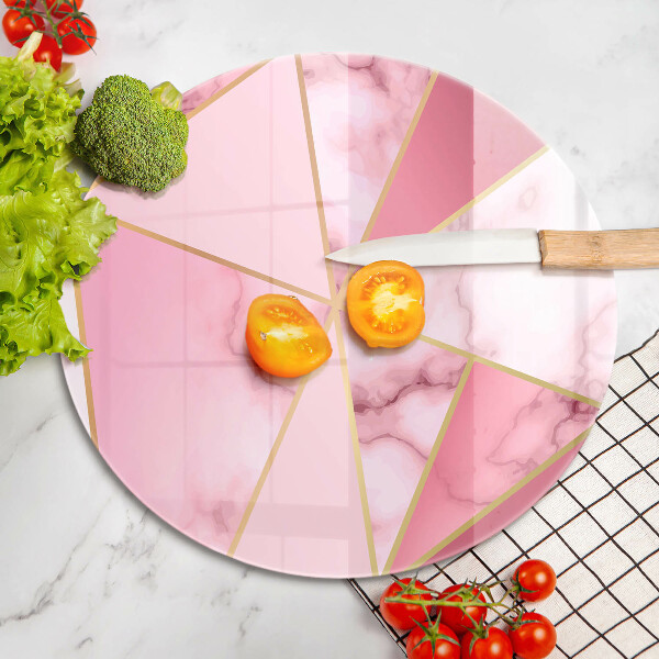 Üveg vágódeszka Geometrikus márvány