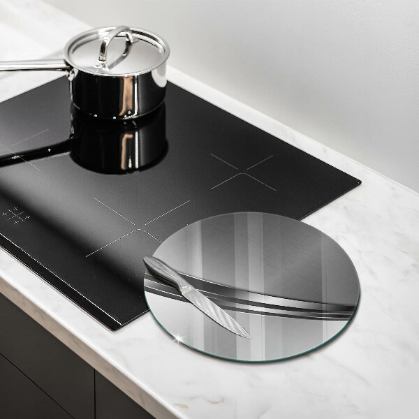 Üveg vágódeszka Fém absztrakció