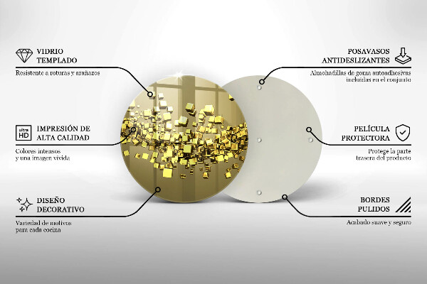 Üveg vágódeszka Absztrakt 3D geometria