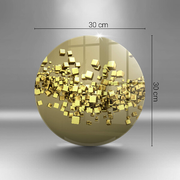 Üveg vágódeszka Absztrakt 3D geometria