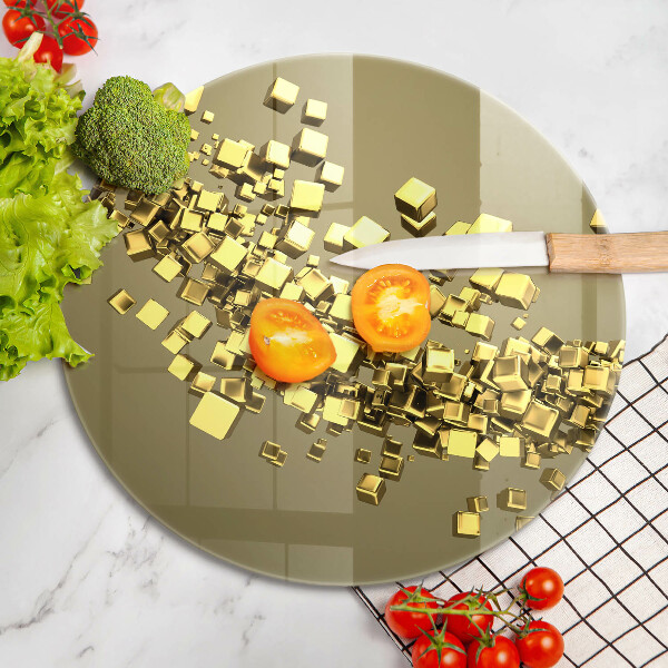 Üveg vágódeszka Absztrakt 3D geometria