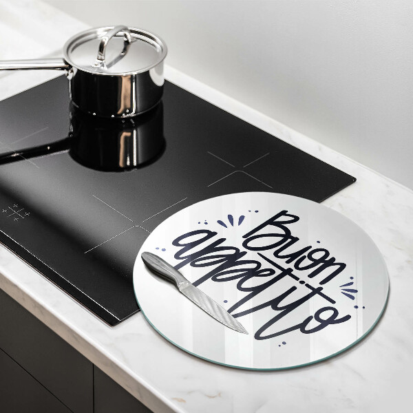 Üveg vágódeszka Buon Appetito