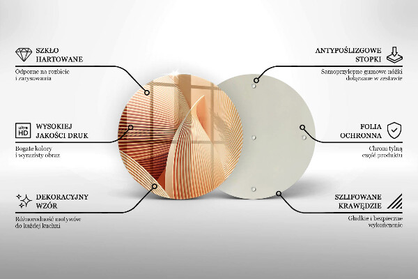 Üveg vágódeszka Modern kompozíció