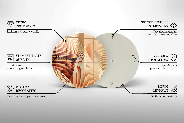 Üveg vágódeszka Modern kompozíció