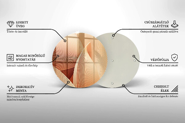 Üveg vágódeszka Modern kompozíció