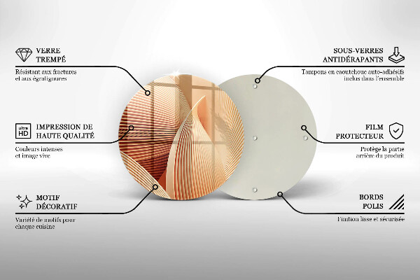 Üveg vágódeszka Modern kompozíció