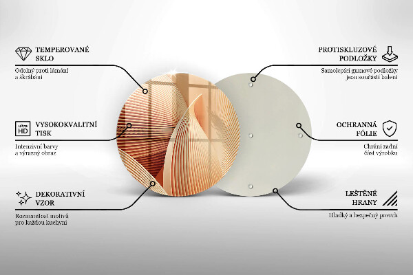 Üveg vágódeszka Modern kompozíció