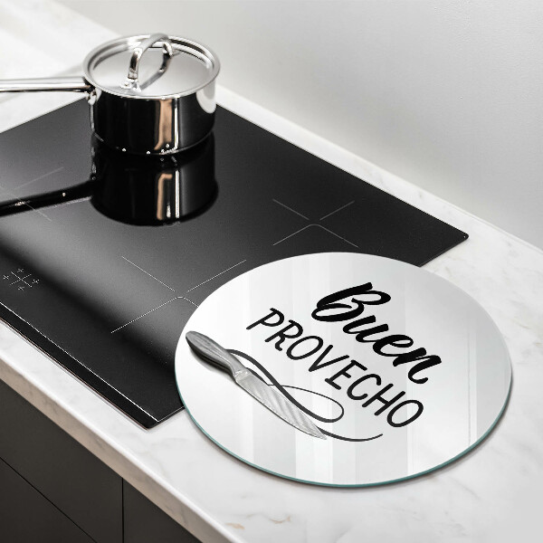 Üveg vágódeszka Buen provecho