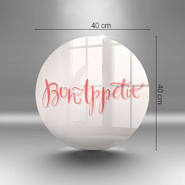 Üveg vágódeszka Bon Appetit konyha jele