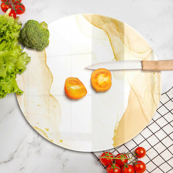 Üveg vágódeszka Arany absztrakció