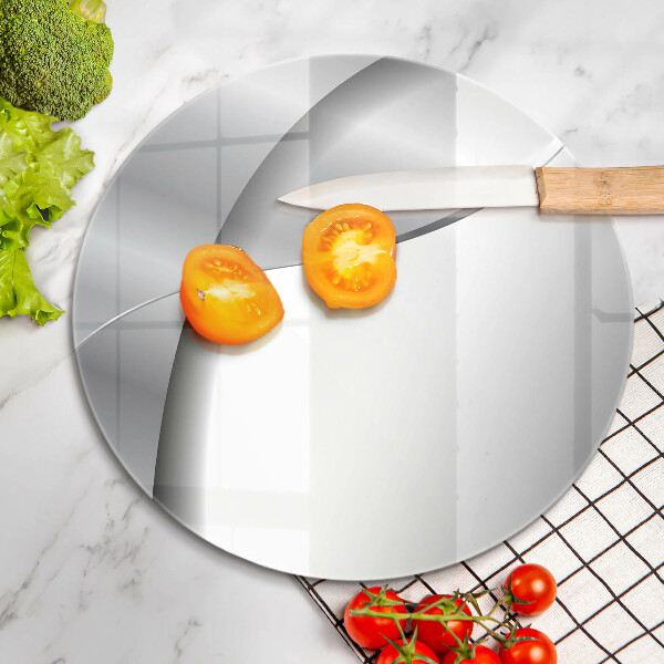 Üveg vágódeszka Ezüst fém absztrakció