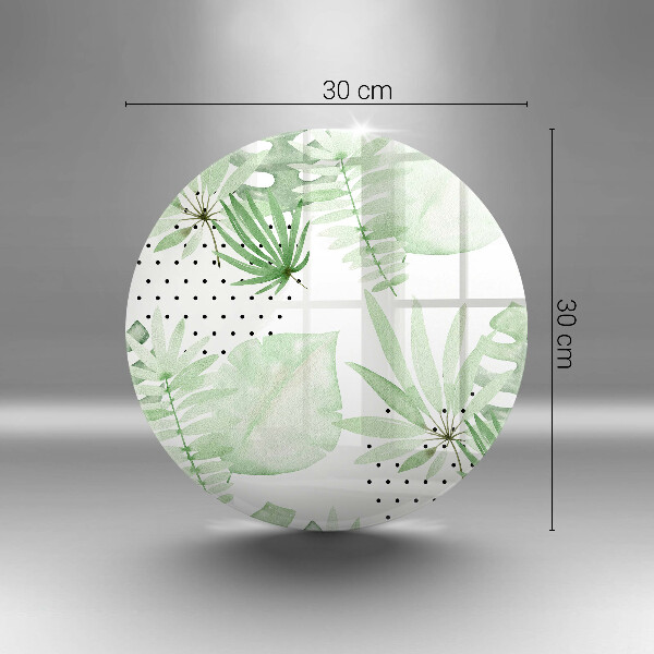 Üveg vágódeszka Akvarell levelek