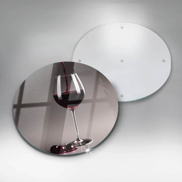 Üveg vágódeszka Üveg és szőlő