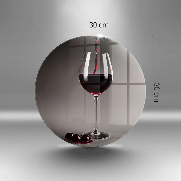 Üveg vágódeszka Üveg és szőlő