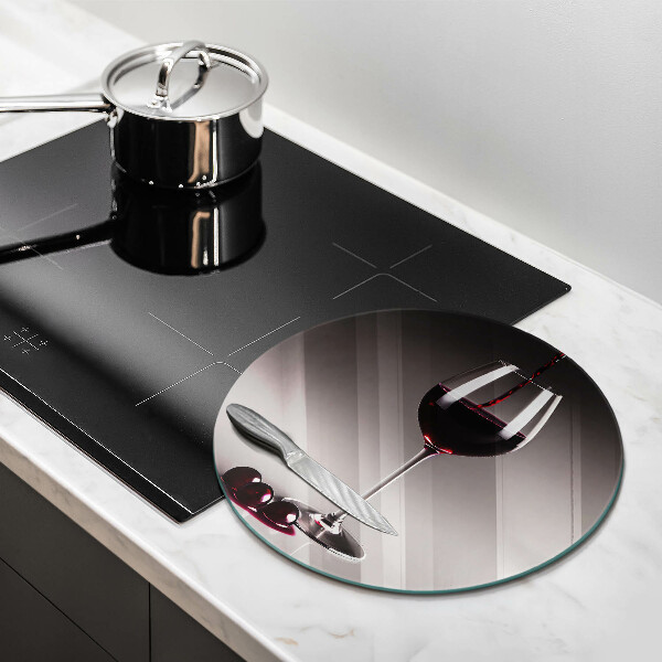 Üveg vágódeszka Üveg és szőlő