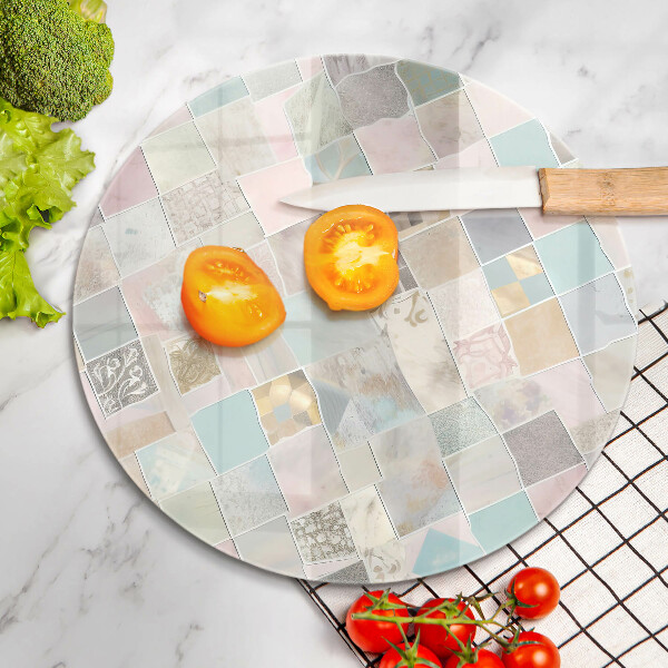 Üveg vágódeszka Pasztell kompozíció