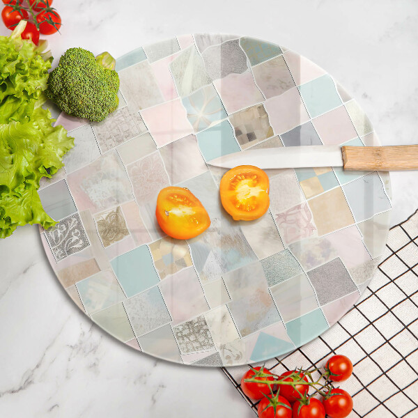 Üveg vágódeszka Pasztell kompozíció