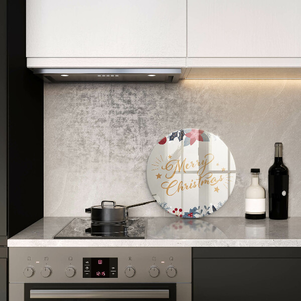 Üveg vágódeszka Merry Christmas