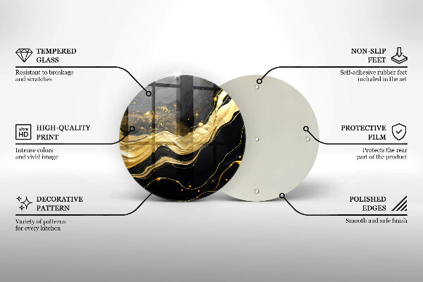 Üveg vágódeszka Elegáns absztrakció