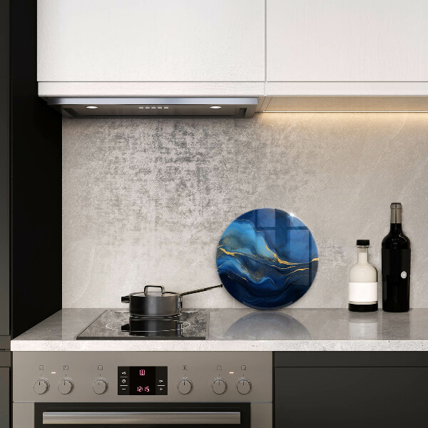 Üveg vágódeszka Kobalt absztrakció