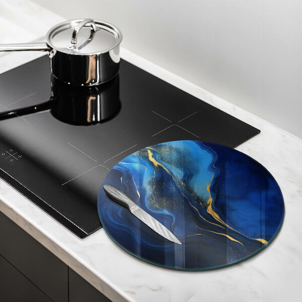 Üveg vágódeszka Kobalt absztrakció